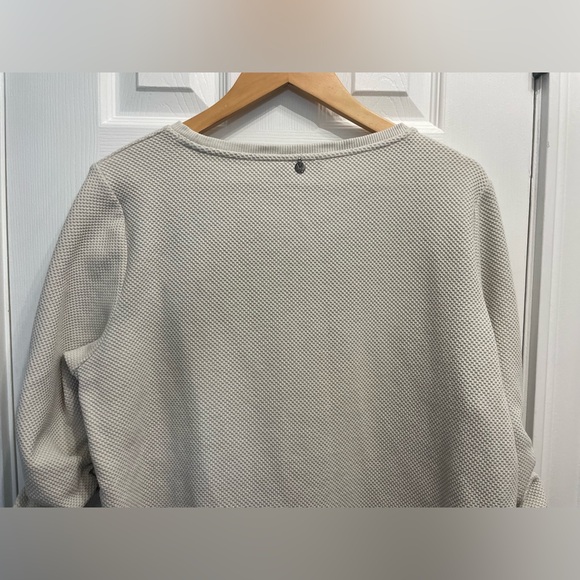 Yest Women’s Olvin Sweater Waffle Textured Knit Pattern 3/4 Sleeve Size 12 Sand - Picture 10 of 11